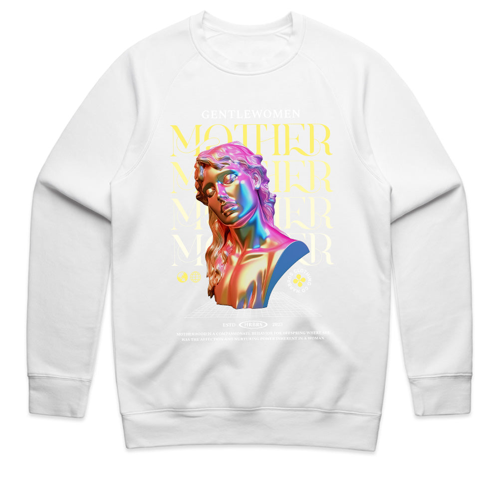Ethereal Matriarch: Chromatic Goddess Motherhood Tee