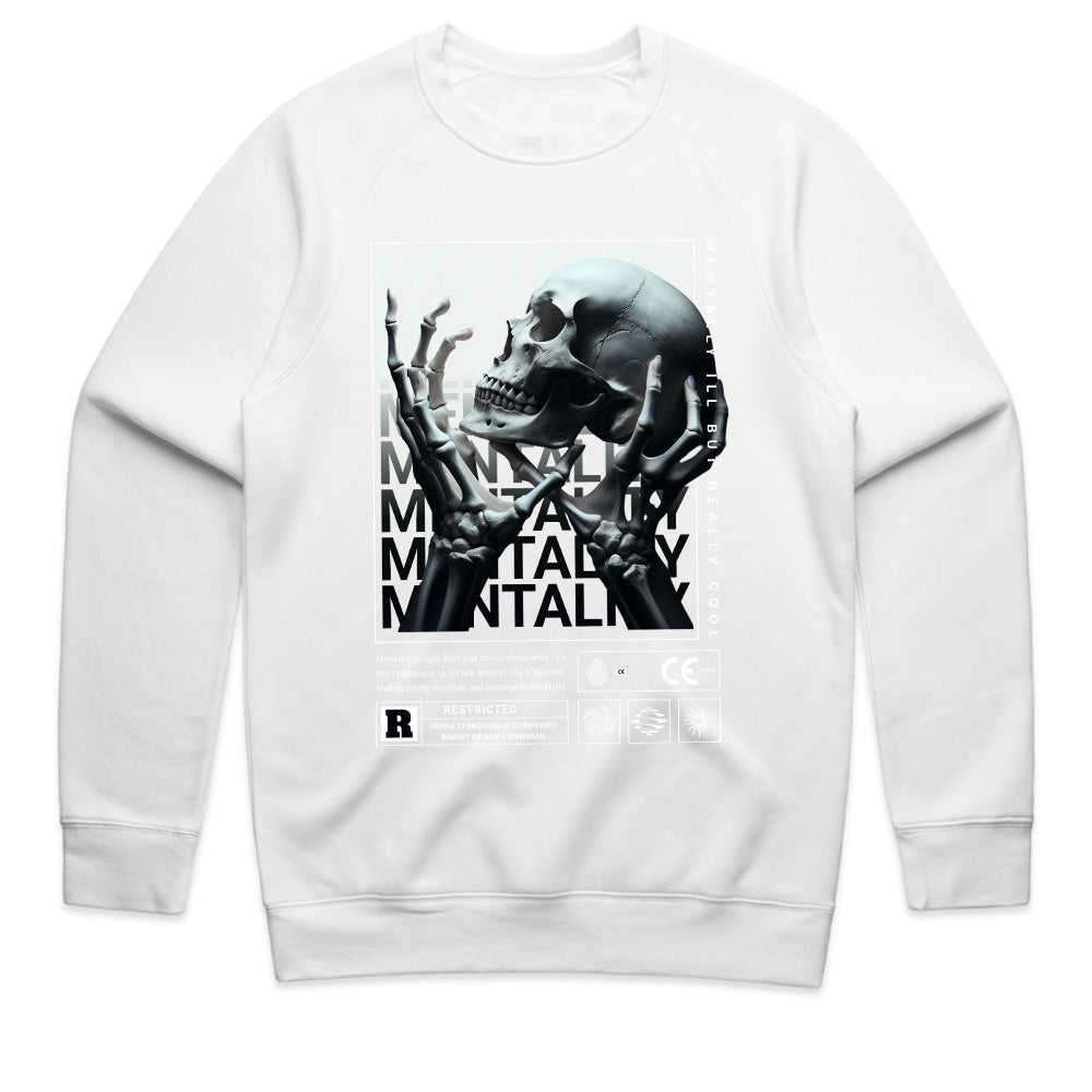 Grim Resilience: Mentality Skull Street Tee