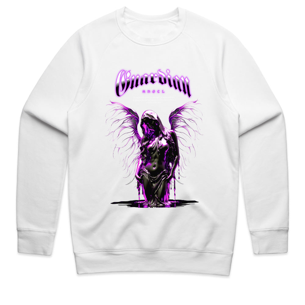 Shadowlight Guardian: Neon Angel Streetwear Tee