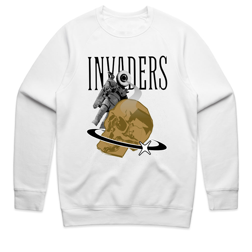 Cosmic Intruders: Invaders Astronaut Skull Tee