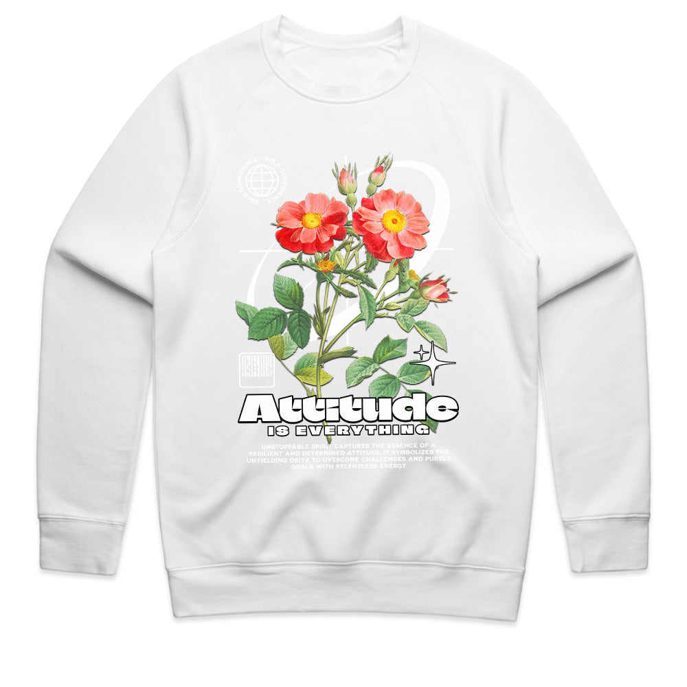 Relentless Bloom: Attitude is Everything Floral Tee