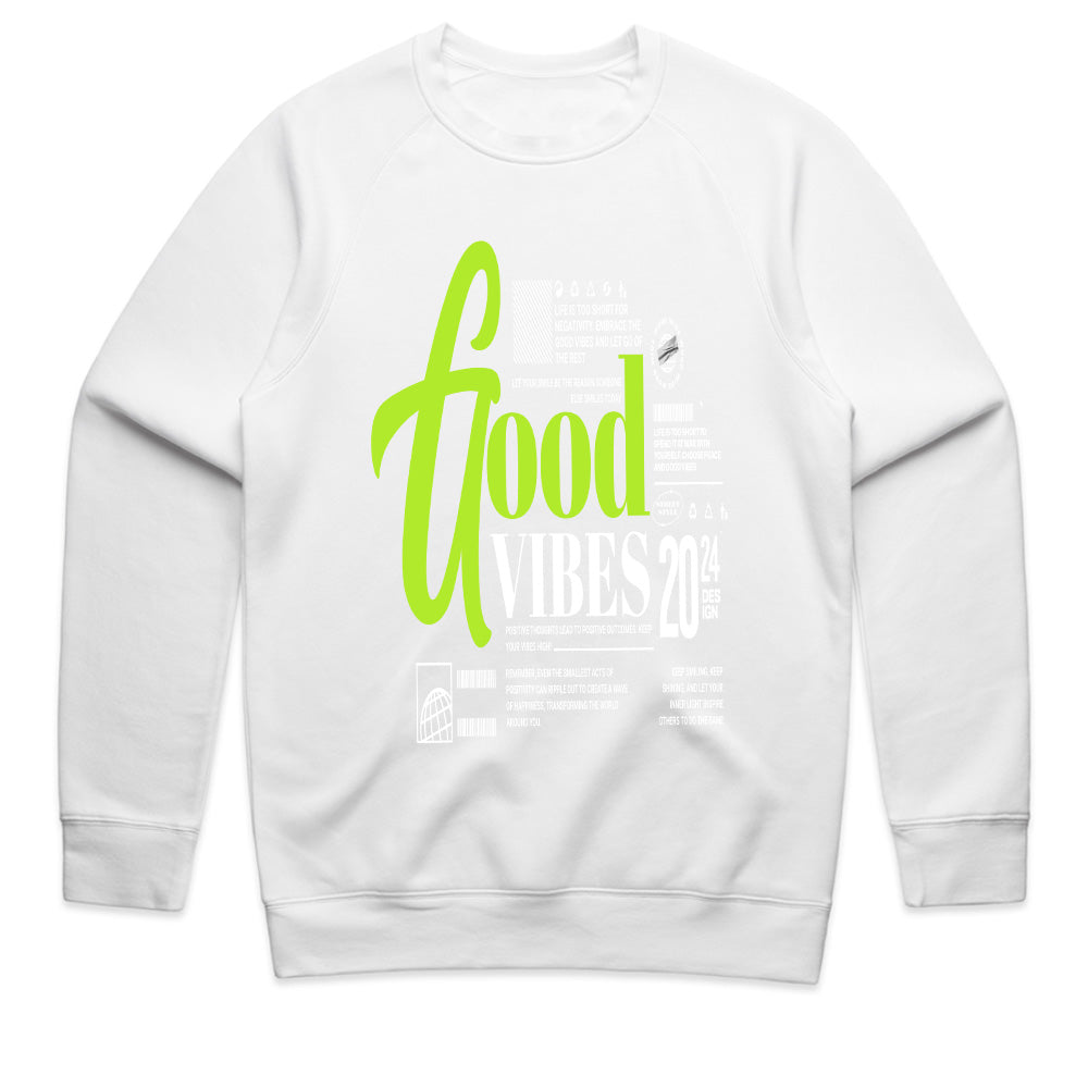Radiant Mindset: Good Vibes Typography Tee