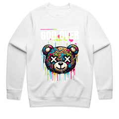 Divine Drip: God Over Everything Graffiti Bear Tee