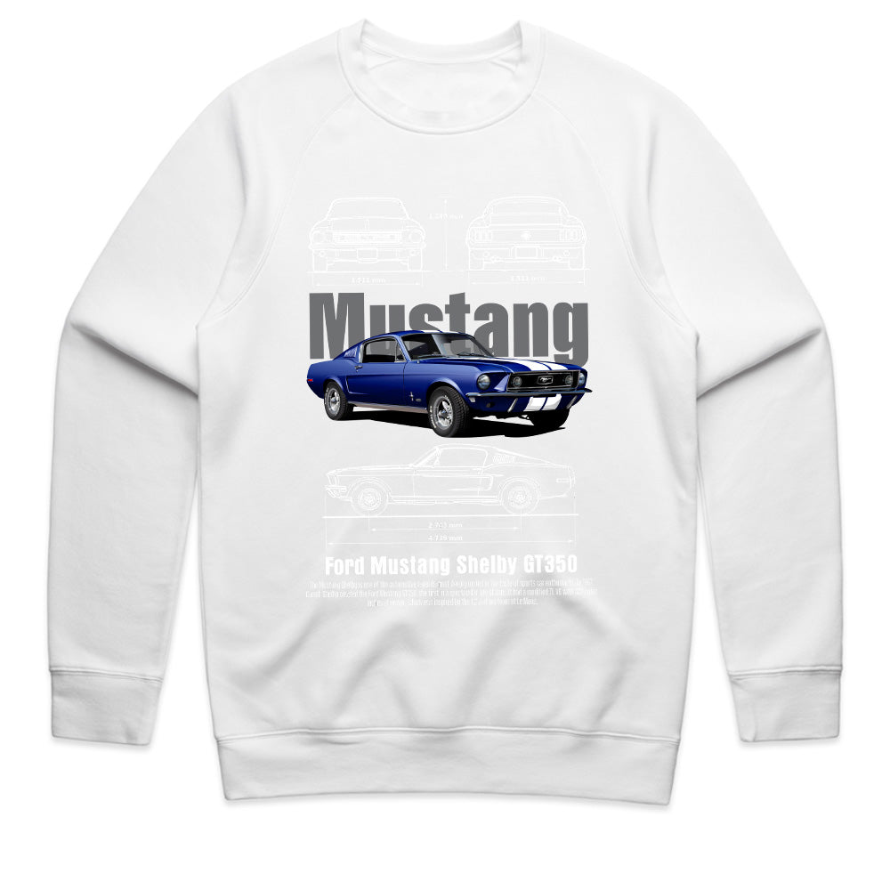 Ford Mustang Shelby GT350 Blueprint Edition | Classic Muscle Car T-Shirt