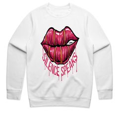 Silence Speaks: Bold Lips Statement Tee