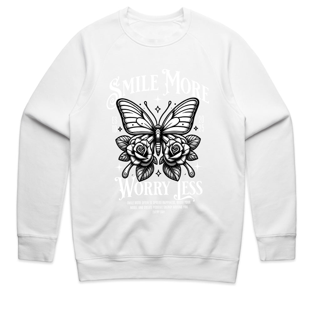 SMILE MORE: Positive Vibes Butterfly Tee