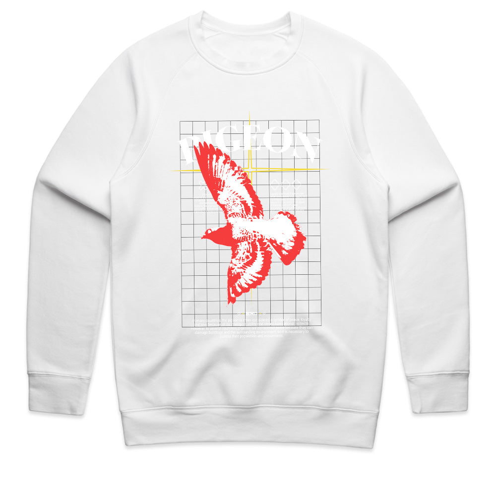 Urban Flight: Pigeon Grid Streetwear Tee