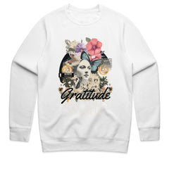 Gratitude Bloom: Joyful Mind Collage Tee