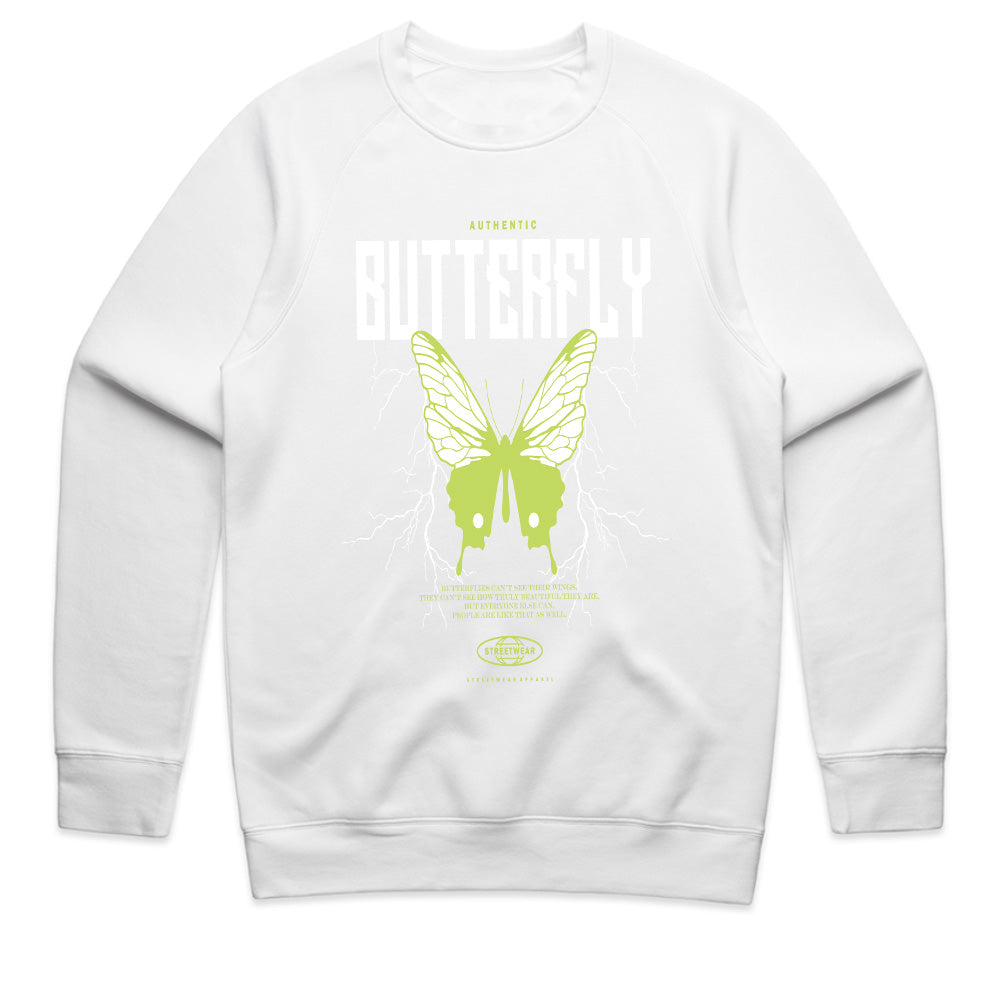 Electric Metamorphosis: Authentic Butterfly Streetwear Tee