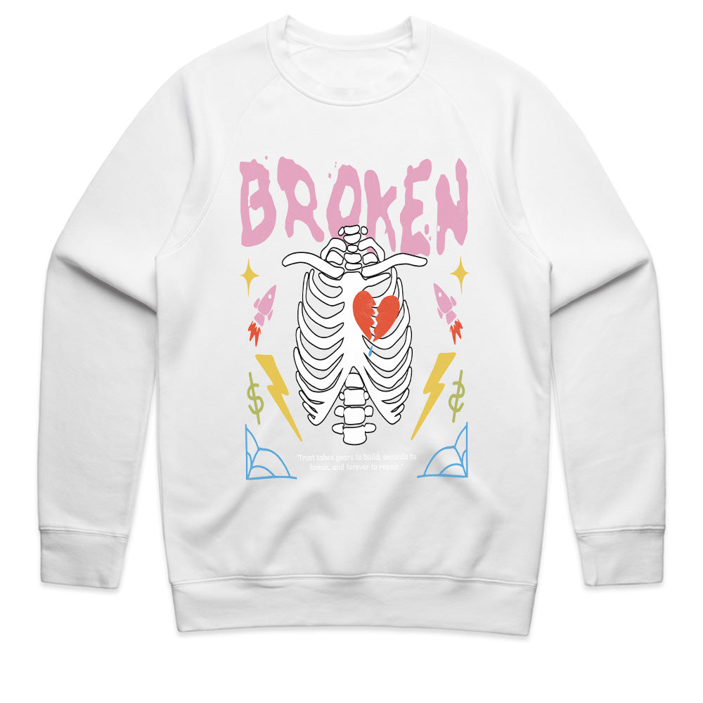 Fractured Heart: Broken Trust Skeleton Tee