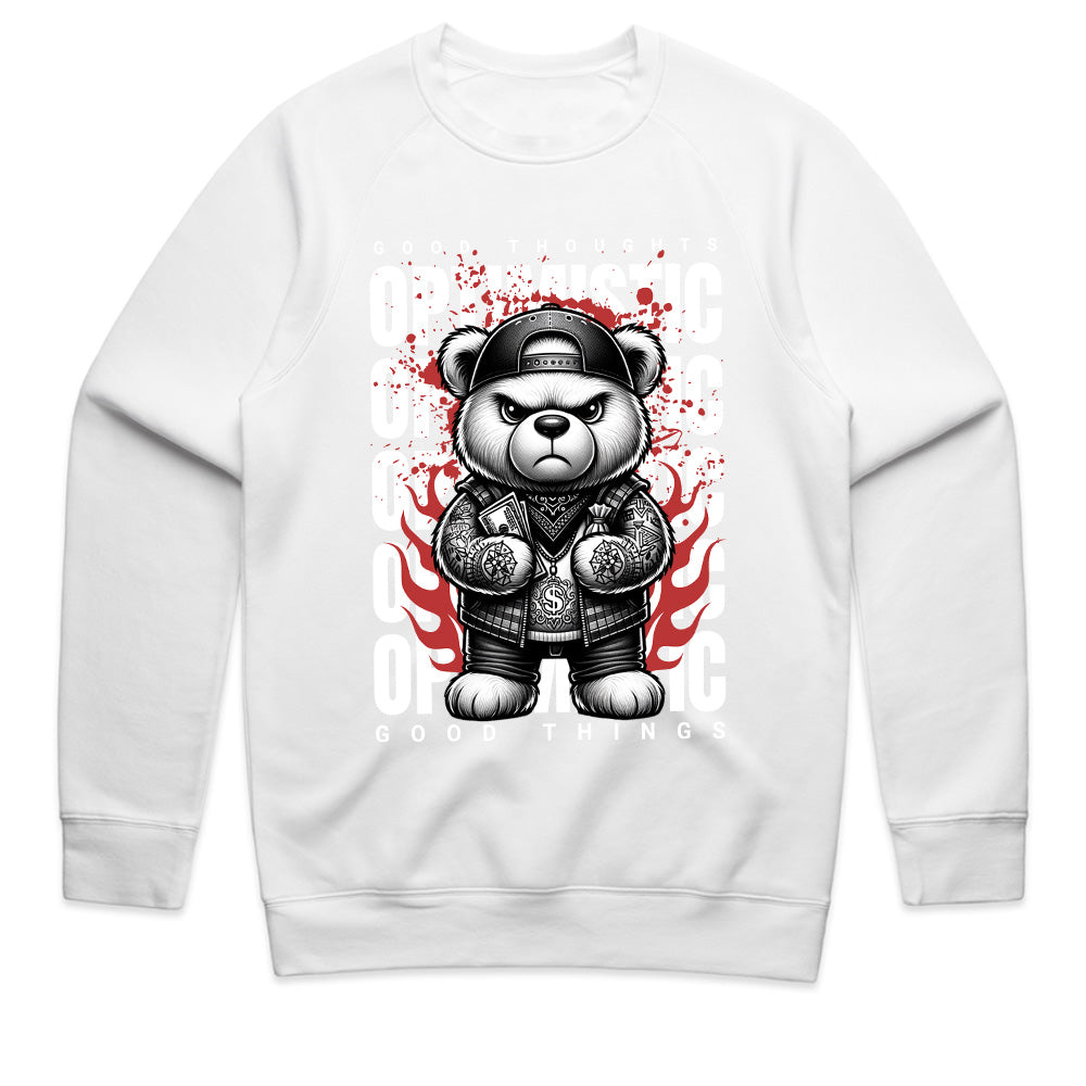 Hustle Bear: Optimistic Swagger Tee