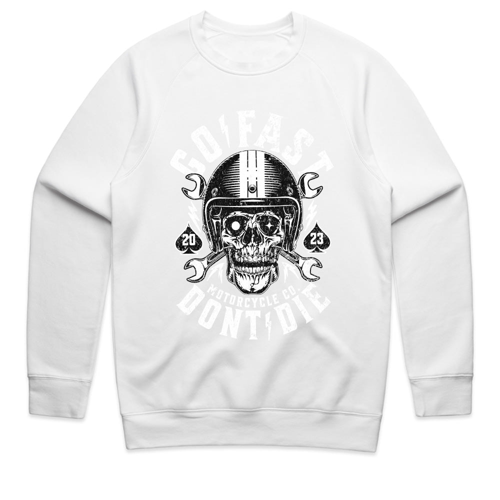 Go Fast, Don’t Die – Hardcore Biker Skull T-Shirt