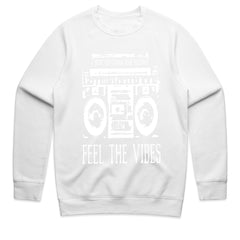 Feel The Vibes: Retro Boombox Music Tee