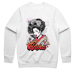 Moonlit Elegance: Geisha Blossom Art Tee
