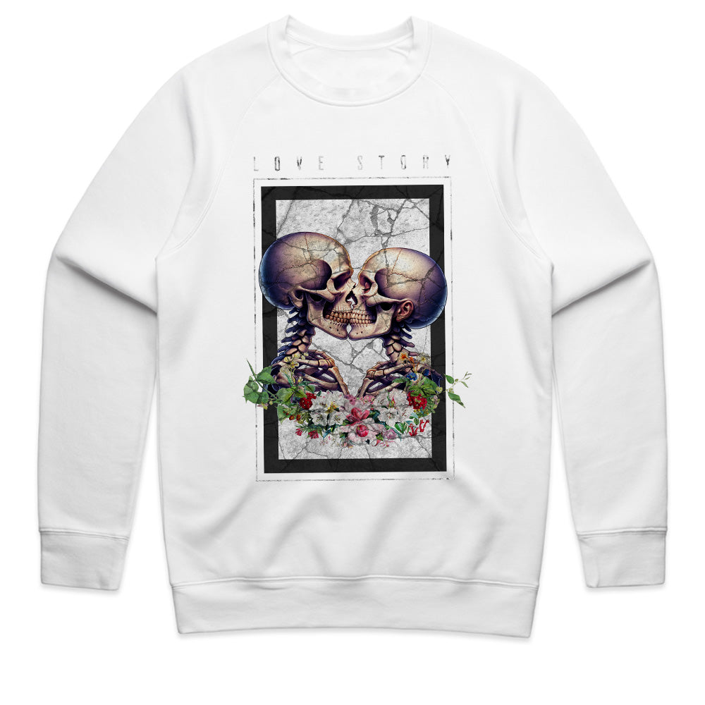 Eternal Love: Skeleton Kiss Art Tee