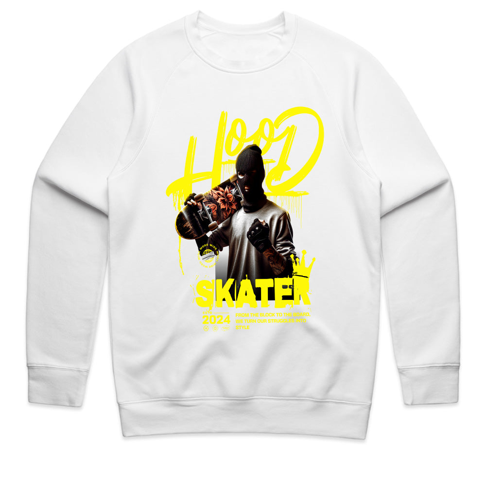 Hood Skater: Urban Warrior Streetwear Tee