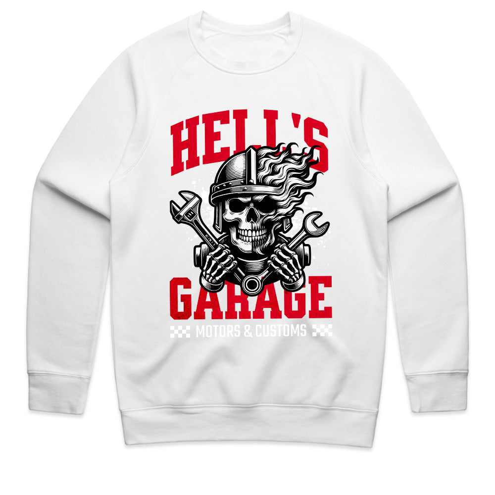 Hell’s Garage – Skull Mechanic Biker T-Shirt