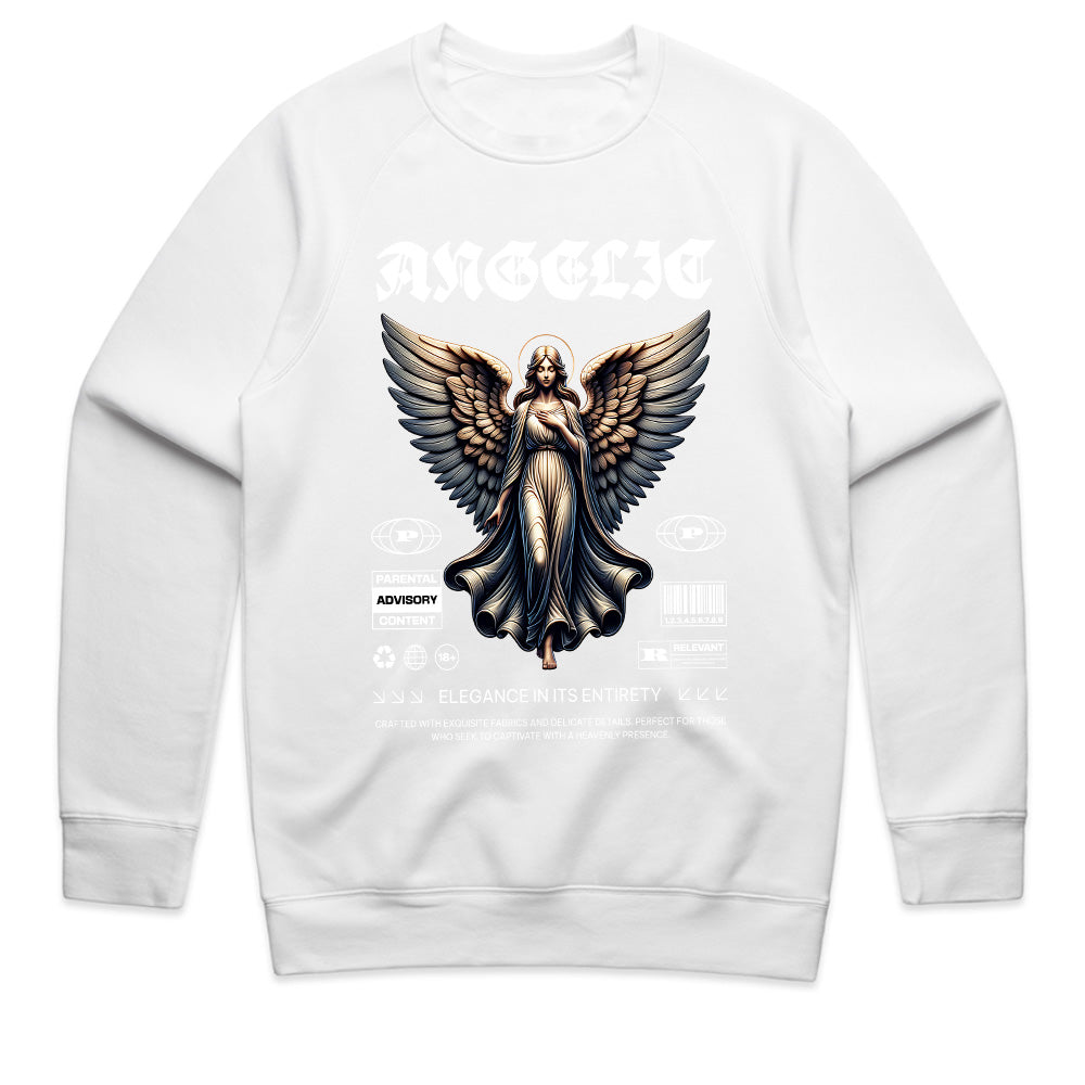 Celestial Vogue: Angelic Elegance Tee