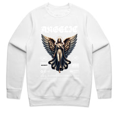 Celestial Vogue: Angelic Elegance Tee