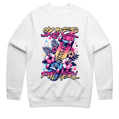 Skater Vibes: Pink Palm Girl Tee