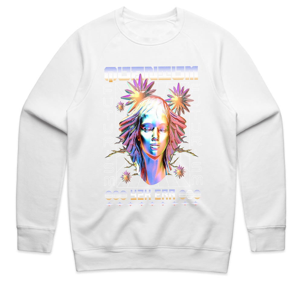 Neon Divinity – Y2K Futurism Tee