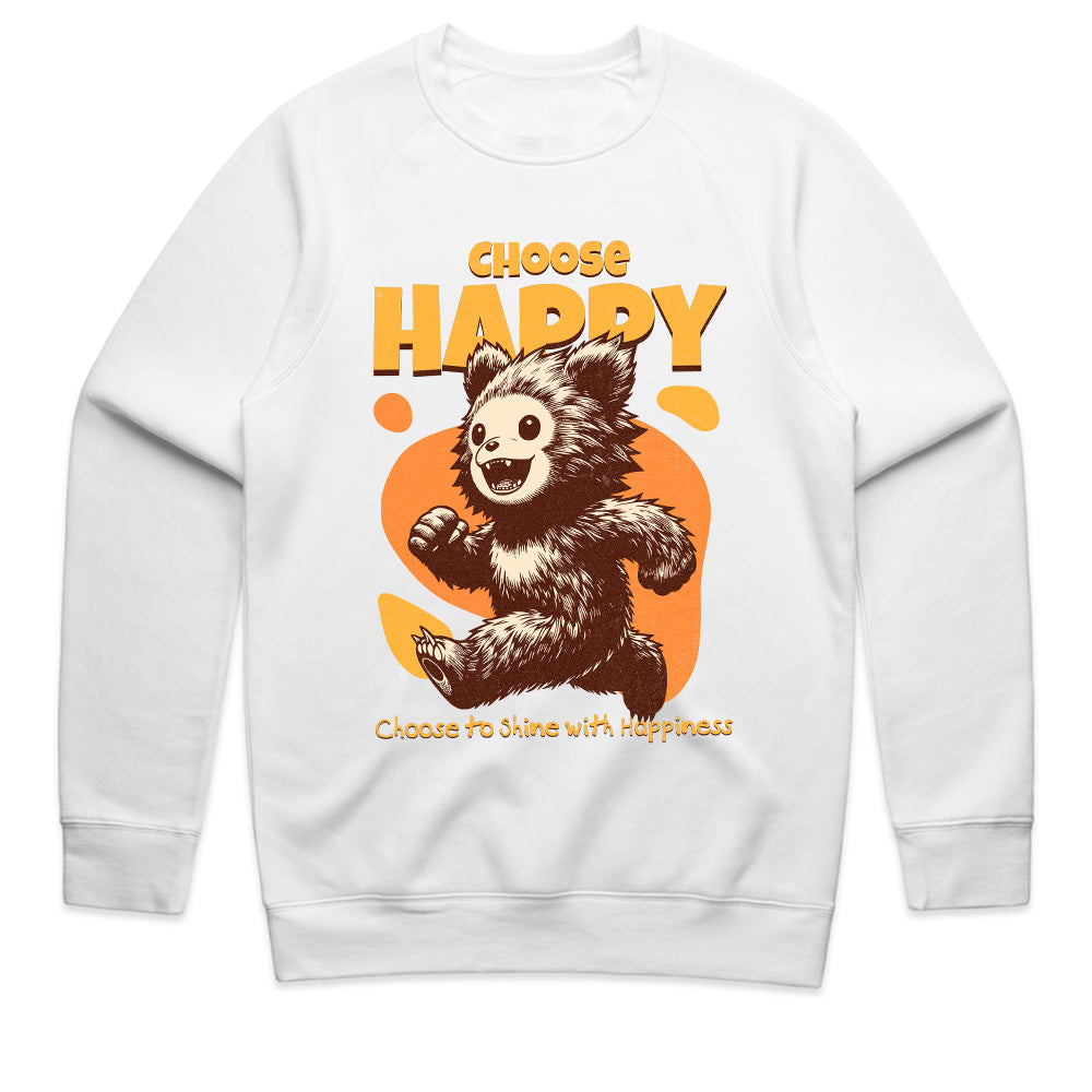 Fuzzy Joy: Choose Happy Tee