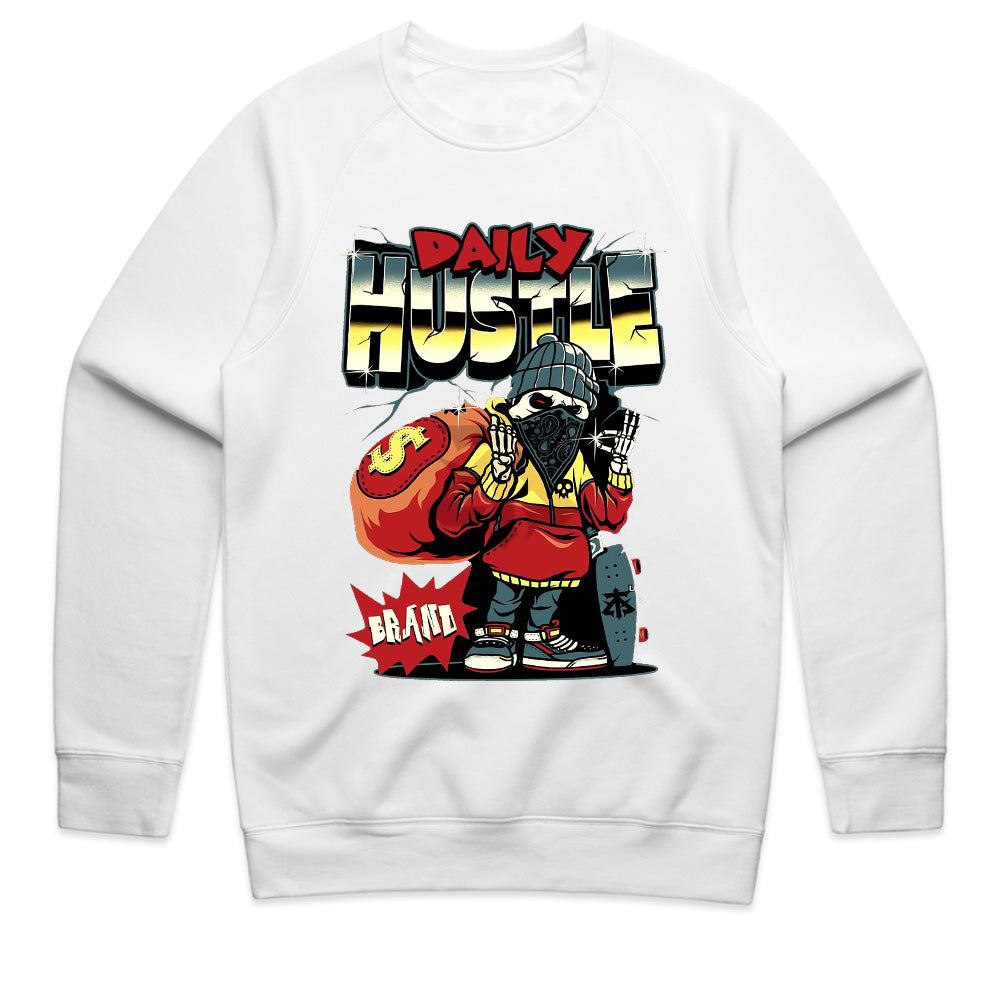 Daily Hustle" Urban Skater Skeleton Tee