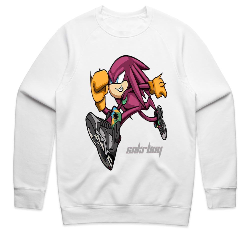 Knuckles 'Snkrboy' Hustle: Retro Gaming Streetwear Tee