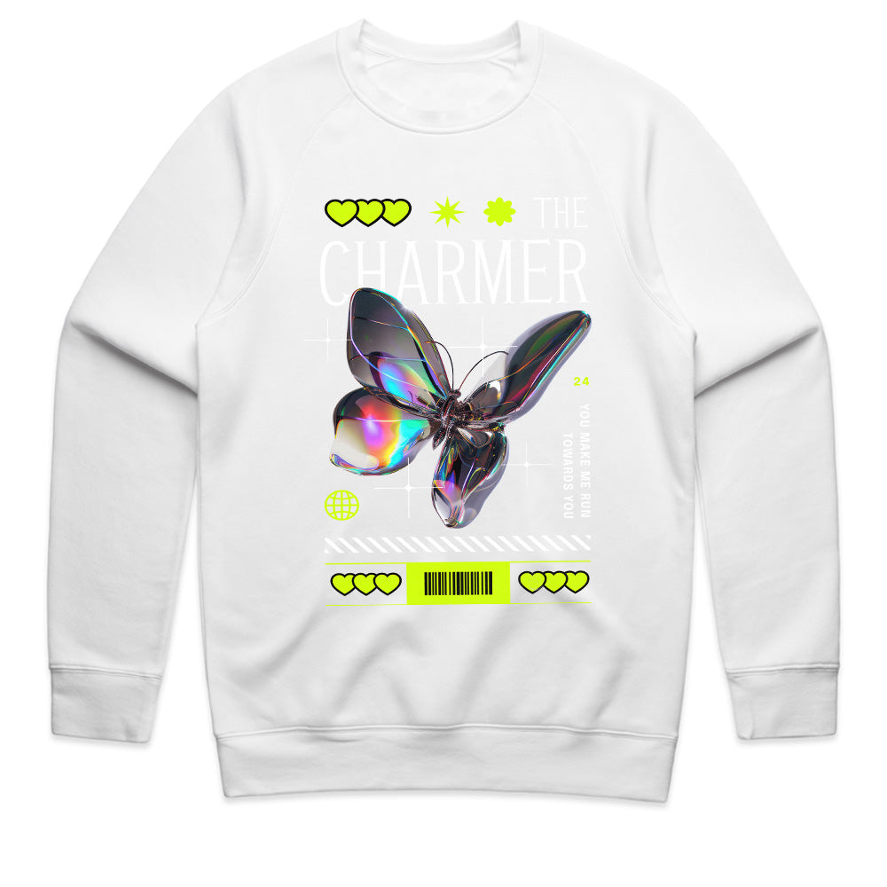 The Charmer: Holographic Butterfly Vibe Tee