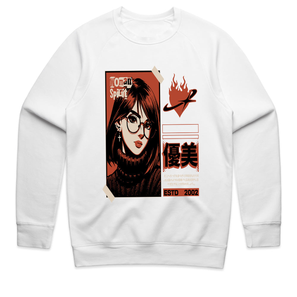 Woman Spirit '02: Edgy Anime Aesthetic Tee