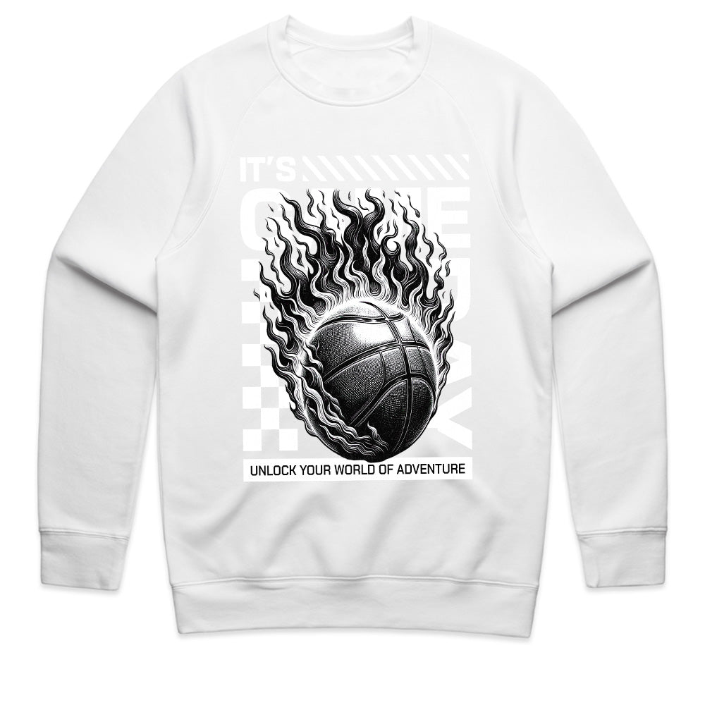 Game Day Ignition: Flaming Basketball Power Tee