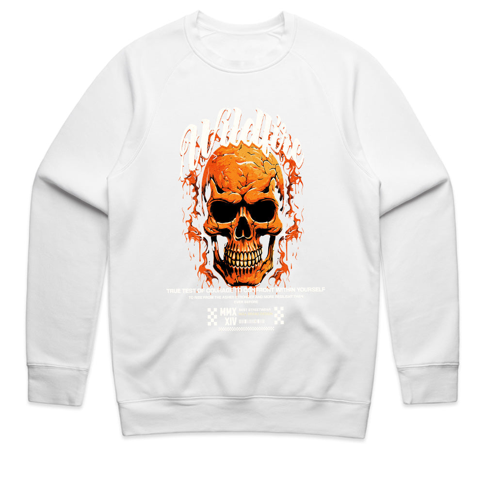 Wildfire Skull: Courage & Resilience Graphic Tee