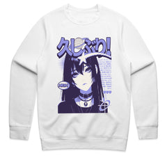 Neo-Noir Muse: Purple Tokyo Anime Tee