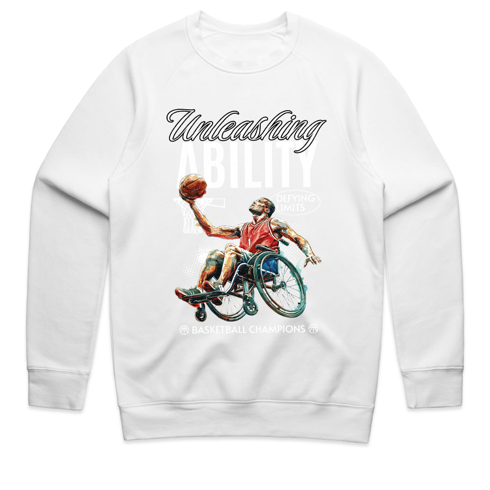Limitless Court: Unleashing Ability Basketball Tee
