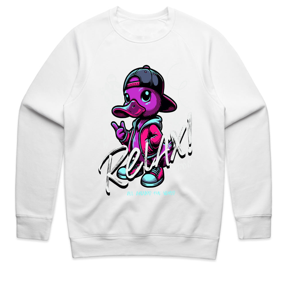 Chill Duck Vibe: 'Relax!' Streetwear Tee