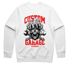Custom Garage Biker T-Shirt – Built for Speed, Forged in Fire