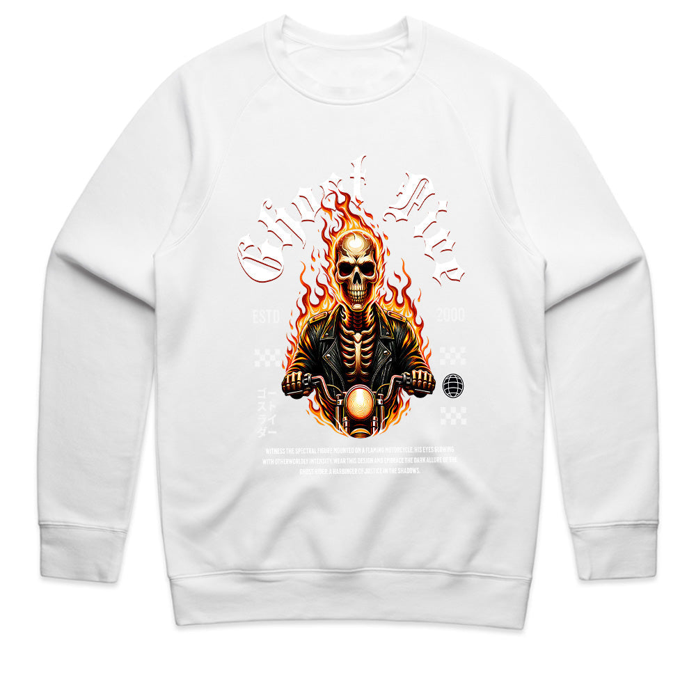 Ghost Fire Biker T-Shirt – Ride the Flames, Rule the Night