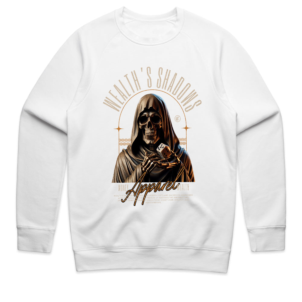 Wealth’s Shadows: Grim Fortune Tee