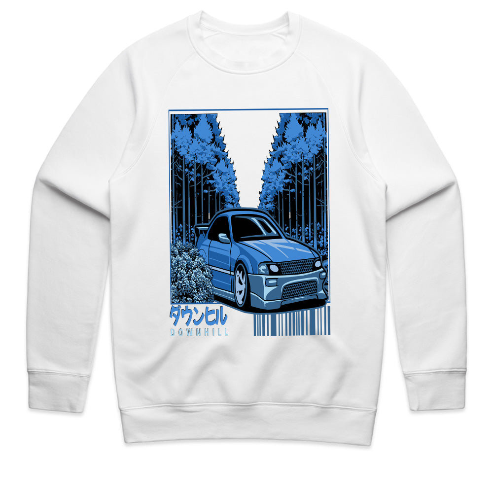 Downhill Touge Racer T-Shirt – Night Drift Forest Run Edition