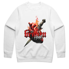 Broken Heart: Flame & Blade Streetwear Tee