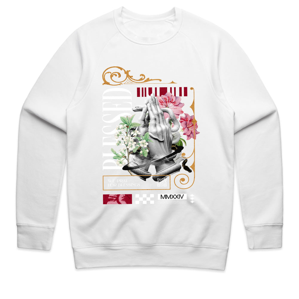 Blessed MMXCIV: Hands of Grace Floral Tee