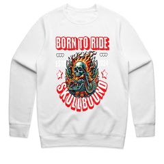 Born to Ride Skullbound T-Shirt – Fire, Speed & Rebellion