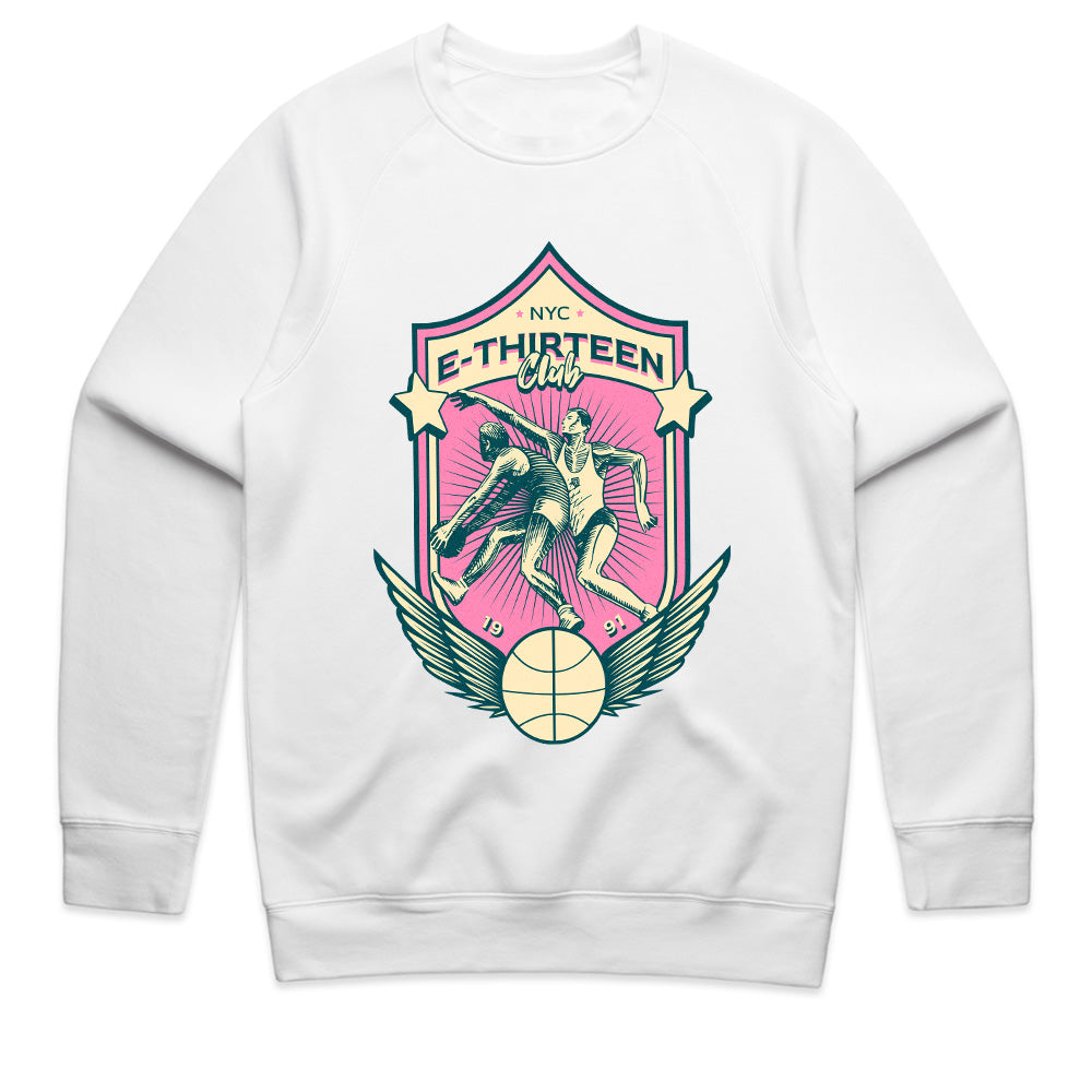 NYC E-Thirteen Club: Retro Hoops Shield Tee