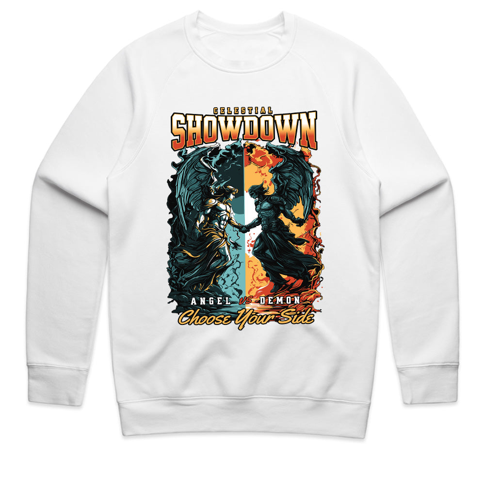 Celestial Showdown: Angel vs Demon Battle Tee