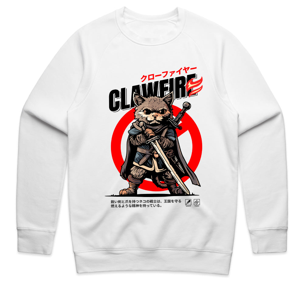 Clawfire Warrior: Feline Blade Master Tee