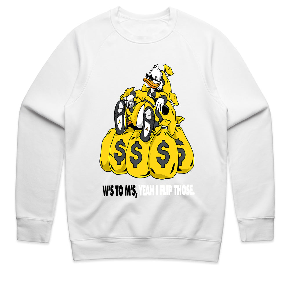 Money Bags Scrooge" Black T-Shirt