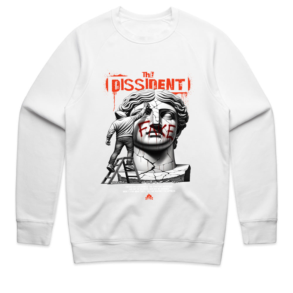 The Dissident Truth" Broken Statue Black T-Shirt