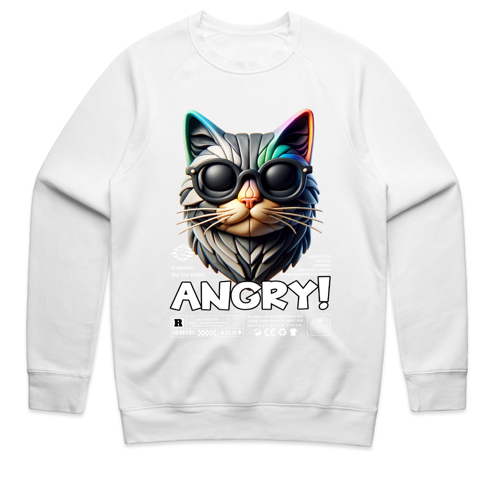 Furious Feline: Angry Cat Rebel Tee
