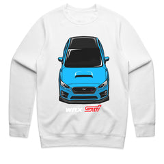 WRX STI Blue Beast Front View T-Shirt – Rally Legend Series