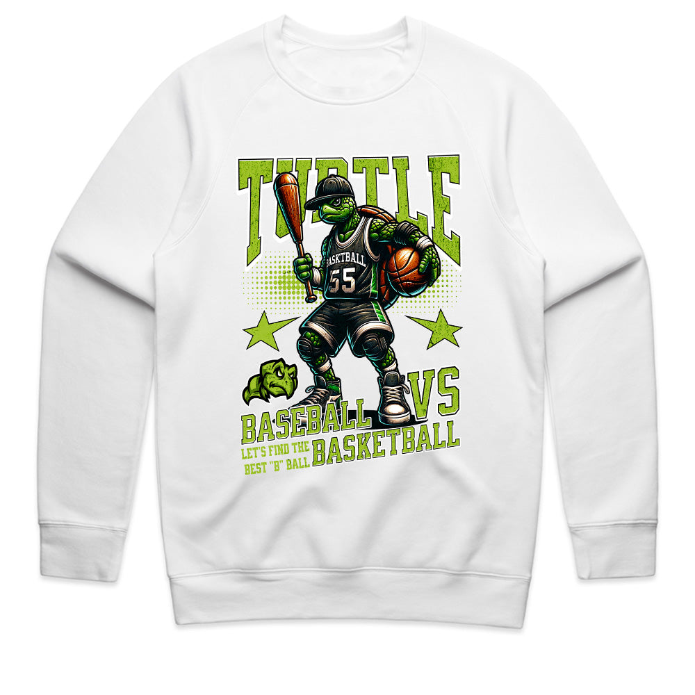 Turtle Showdown: Baseball vs Basketball Tee